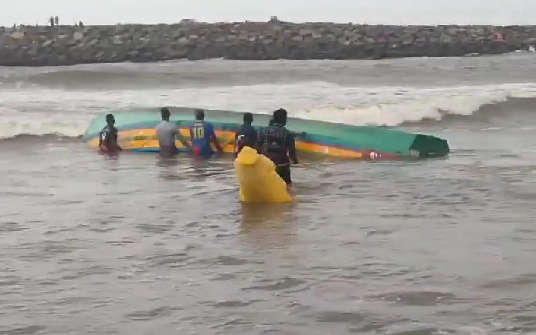 The fishing boat that capsized