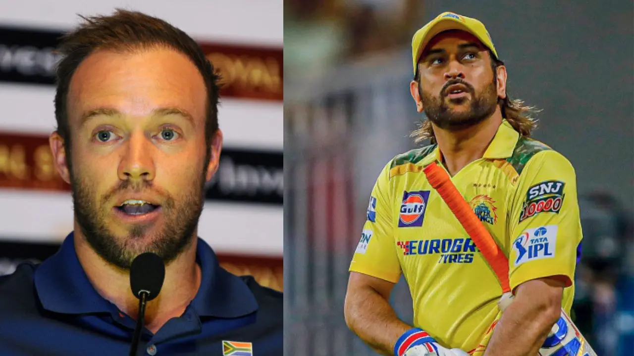 AB de Villiers, MS Dhoni | Photo: AFP, ANI