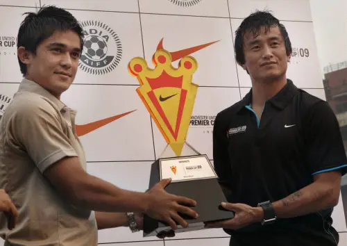 Sunil Chhetri(L), Bhaichung Bhutia | PTI(file)