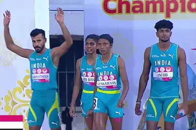 Indian mixed 4x400m relay team sets national record while winning gold in Asian Relays