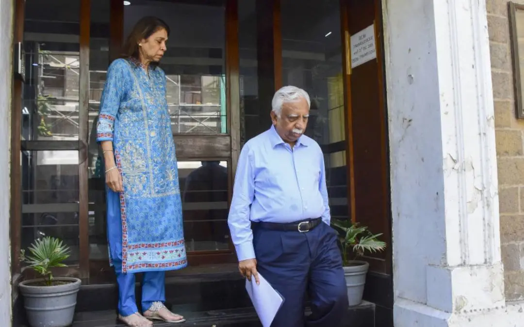 അനിത ഗോയല് നരേഷ് ഗോയലിനൊപ്പം | ഫയല് ചിത്രം/ പി.ടി.ഐ.