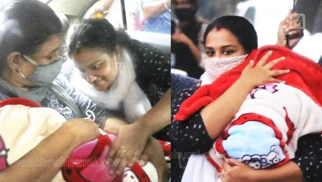 Anupama with her child