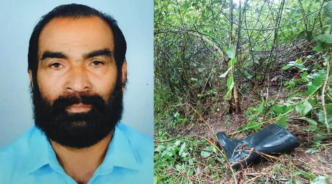 Surendran, his boot found at incident site