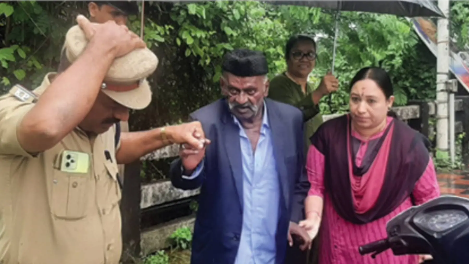 Kozhikode district collector A Geetha accompanying the missing man.