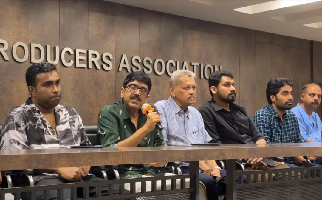 B Unnikrishnan speaking at the press meet | Photo: Screengrab, Mathrubhumi