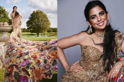 Isha Ambani's stunning sari gown steals show at Met Gala 2024