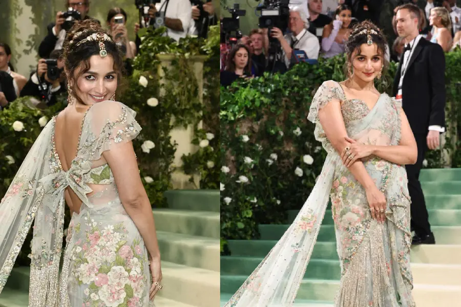 Alia Bhatt shines at Met Gala 2024 in stunning floral saree