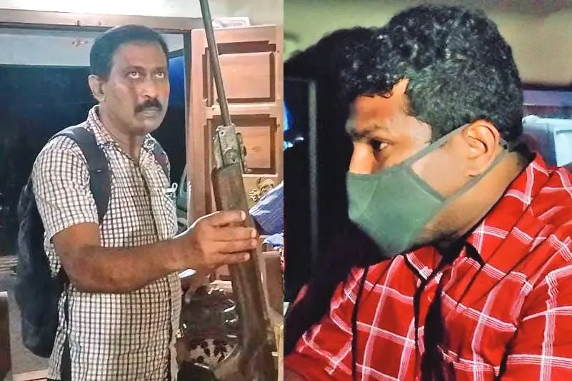 Rifle, explosives, boar head, python fat seized in raid at drug suspect’s house