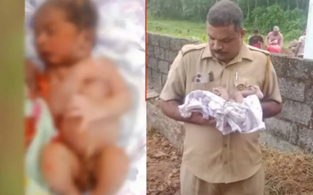 Abandoned newborn found in Thiruvalla | Photo: Screengrab/Mathrubhumi News