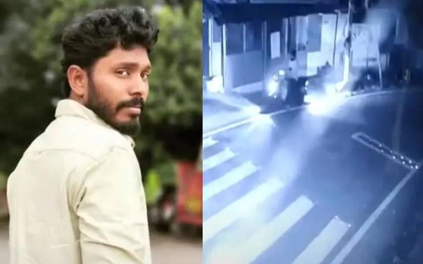 Accused Jithin, Screenshot from CCTV footage