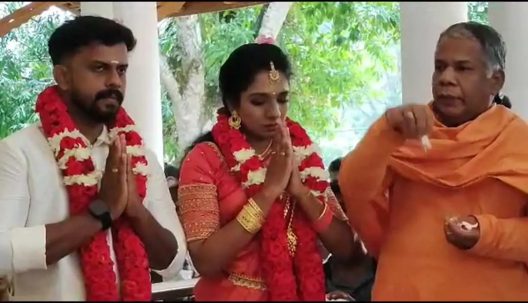 Sreelakshmi's marriage | Photo: Mathrubhumi News / Screengrab