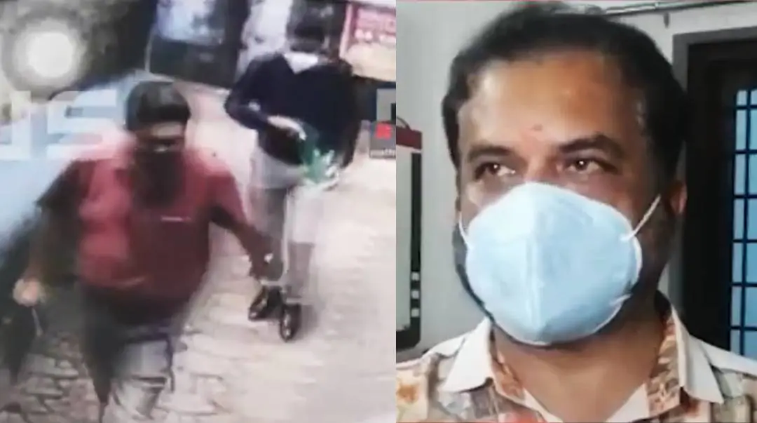 CCTV visuals, Sanjay | Photo: Mathrubhumi news