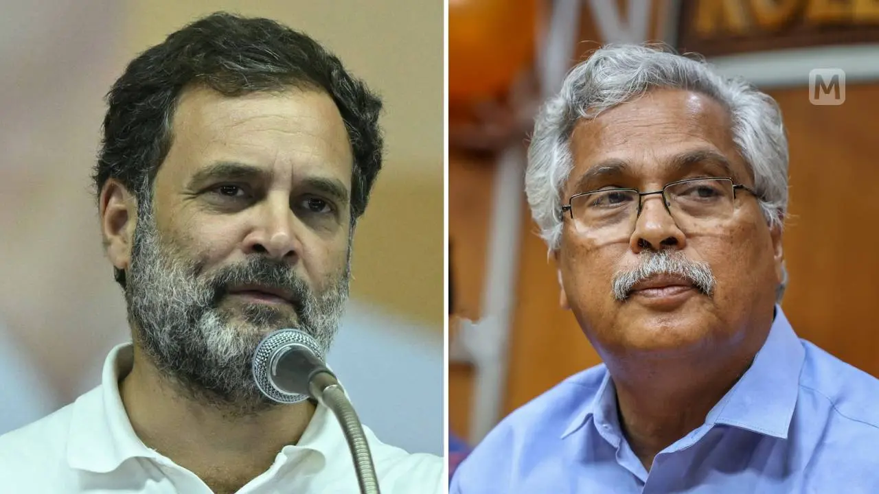 രാഹുല് ഗാന്ധി, ബിനോയ് വിശ്വം | Photo - AFP, Mathrubhumi archives