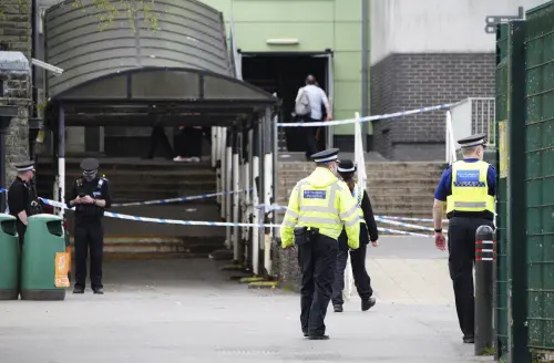 Police outside Welsh school | Photo: AP
