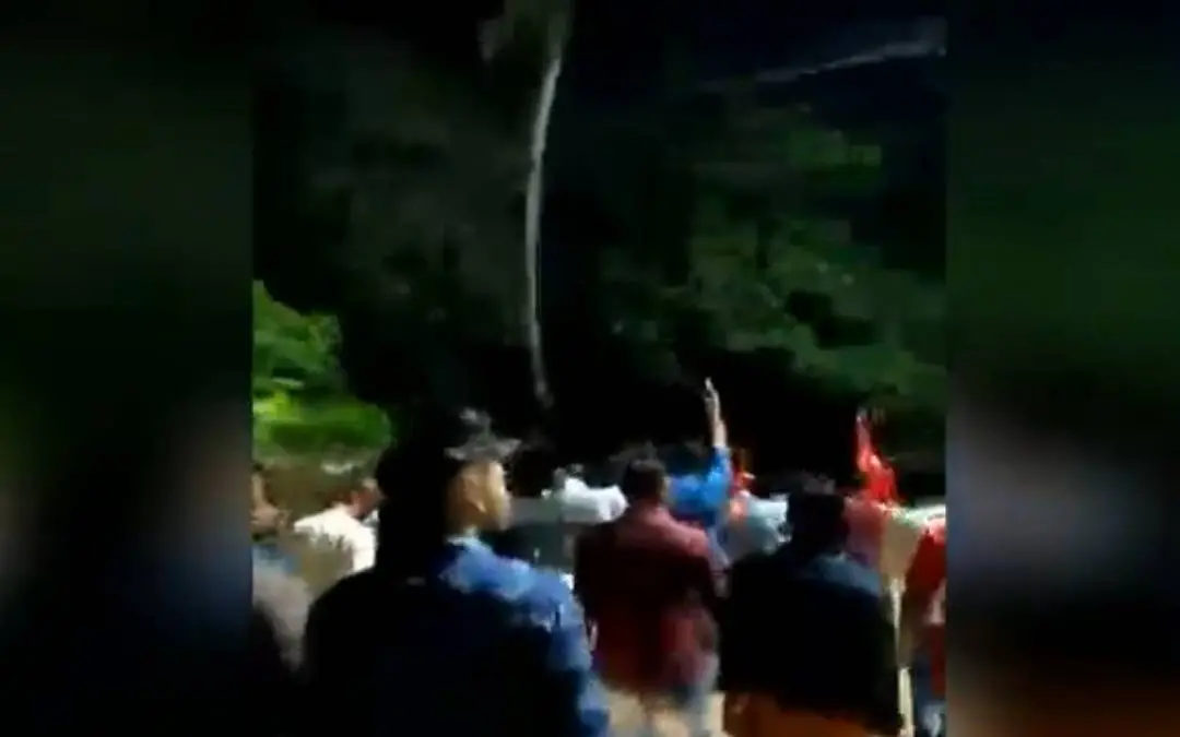 A visual from the purported video of the incident / Photo: Screengrab from Mathrubhumi News