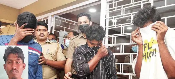 Deceased Rafeeq(inset) - Maneesh, Guruvayoorappan and Soorya