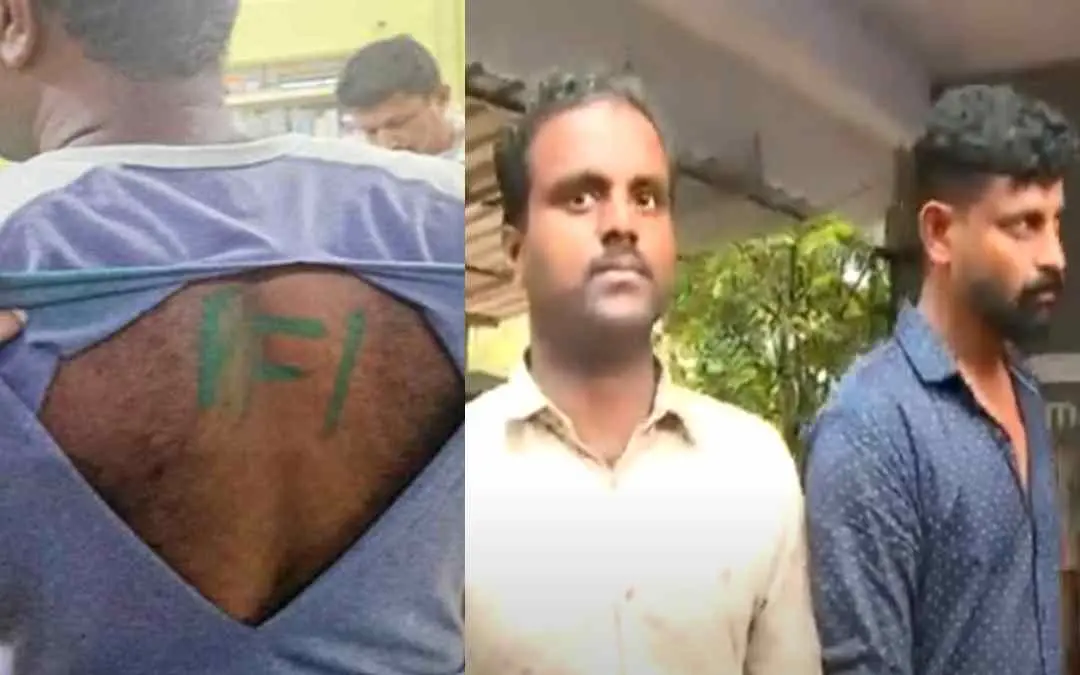 അറസ്റ്റിലായ ഷൈനും ജോഷിയും | Screengrab: Mathrubhumi News