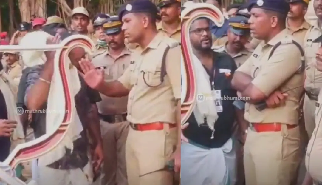A screen-grab from the controversial video | Photo: Mathrubhumi