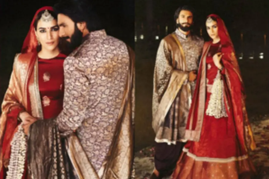 Kriti drops pics with Ranveer from Manish Malhotra's Namo Ghat show in Varanasi