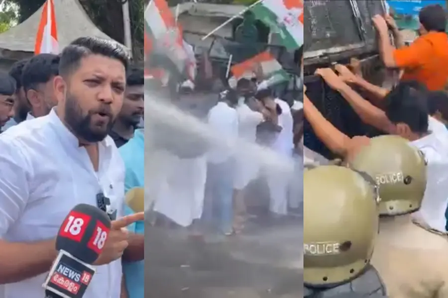 Shafi Parambil, others booked for violence during YC march to secretariat