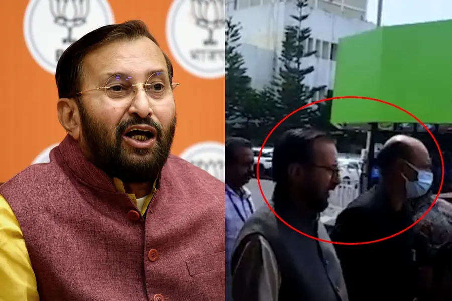 Javadekar's claim that he doesn't know Nandakumar falls apart; video travelling together surfaces