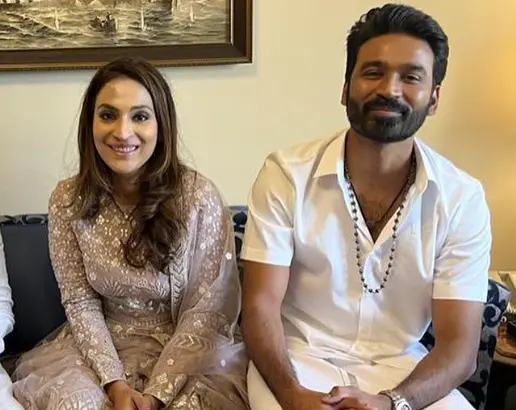 Aishwarya and Dhanush. Photo: Instagram/aishwaryarajini