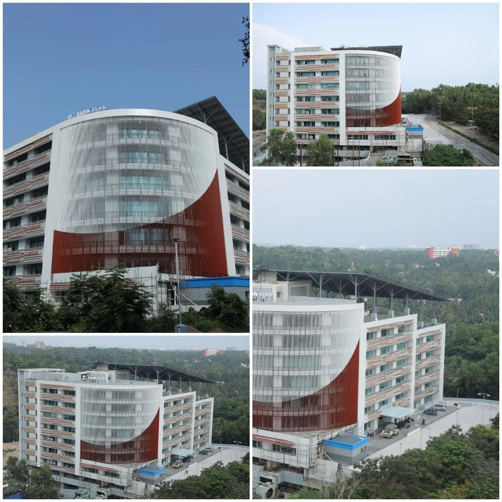 New Tata Elxsi building complex at KINFRA Film and Video Park | Photo: Twitter @@vijayanpinarayi