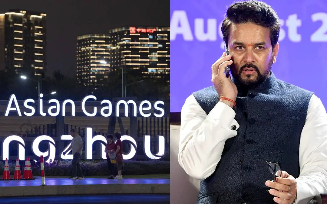 From (R) Anurag Thakur, venue of the Asian Games. (Photo: Agencies)