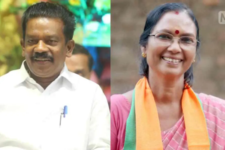 ടീച്ചറേ വിളിച്ച് രാധാകൃഷ്ണൻ, കൈകൊടുത്ത് ചിരിച്ച് സരസു