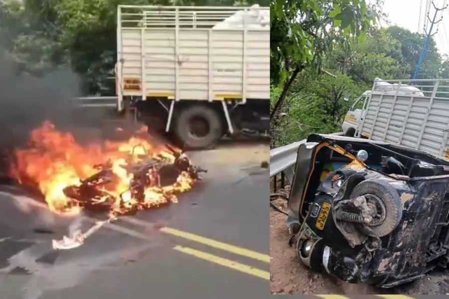 Three injured in bike-van-auto rickshaw collision in Kollam