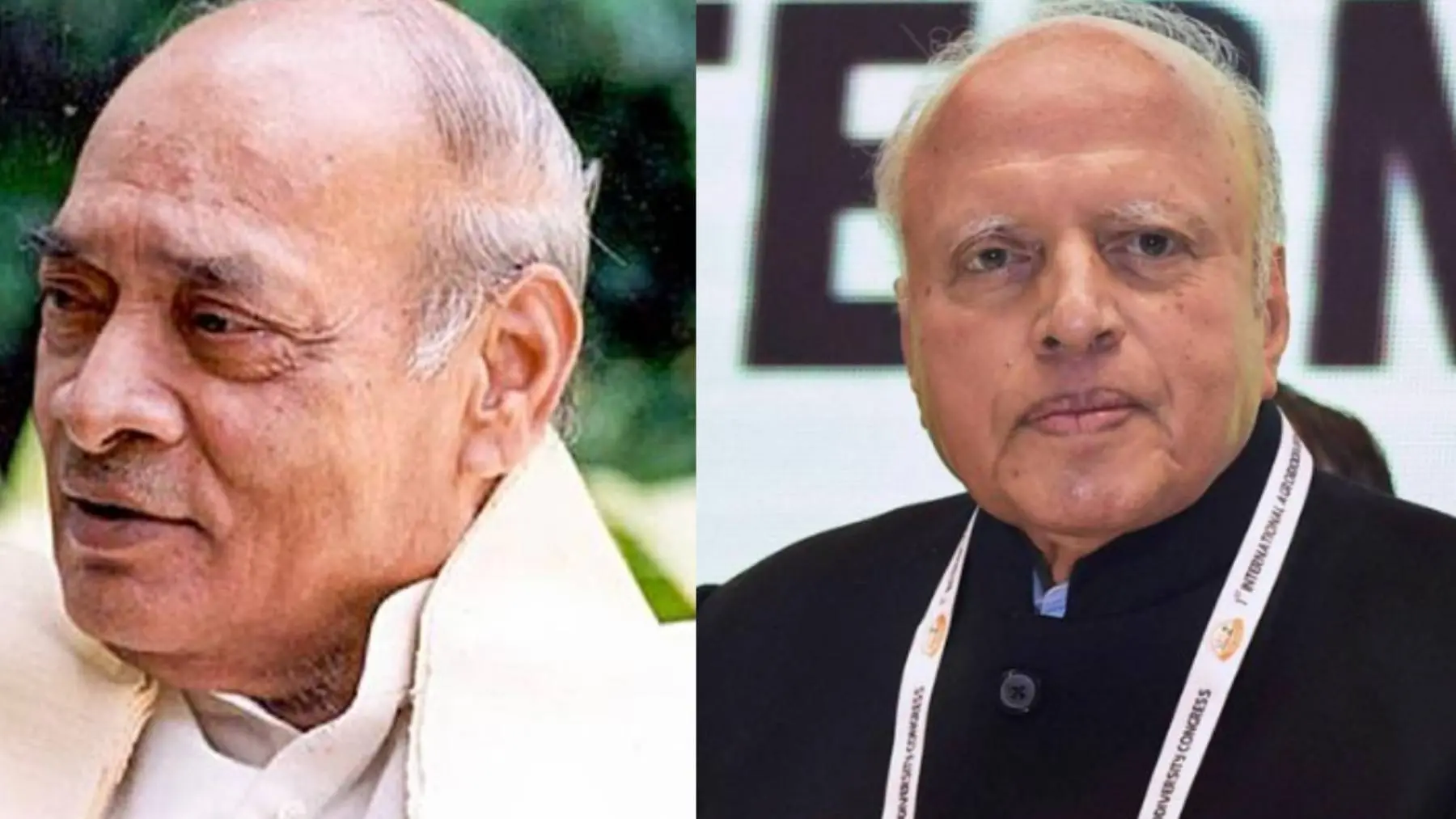 P V Narasimha Rao (L) and M S Swaminathan (R). l Photo: Archives