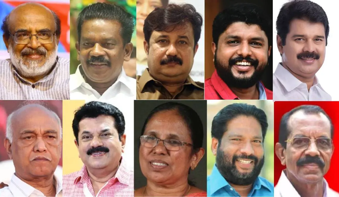 Thomas Issac, K. Radhakrishnan, A. M. Ariff,  V Vaseef, Joyce George, Elamaram Kareem, Mukesh, K.K. Shailaja, V. Joy, M.V Balakrishnan