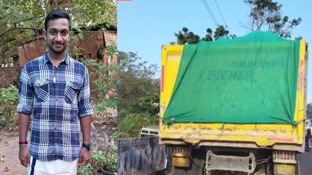 Anandhu, Lorry carrying granites