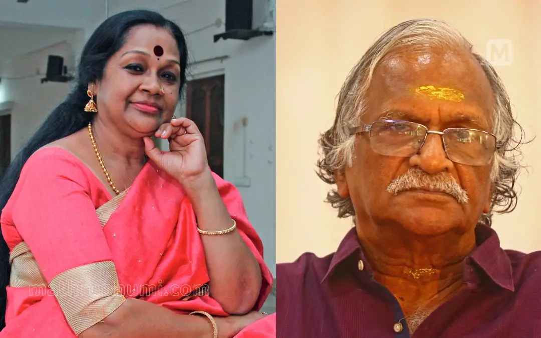 Kalamandalam Sathyabhama, Sreekumaran Thampi l Photo: Mathrubhumi