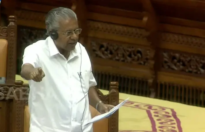 Pinarayi Vijayan in Assembly | Videograb: SabhaTV/YouTube