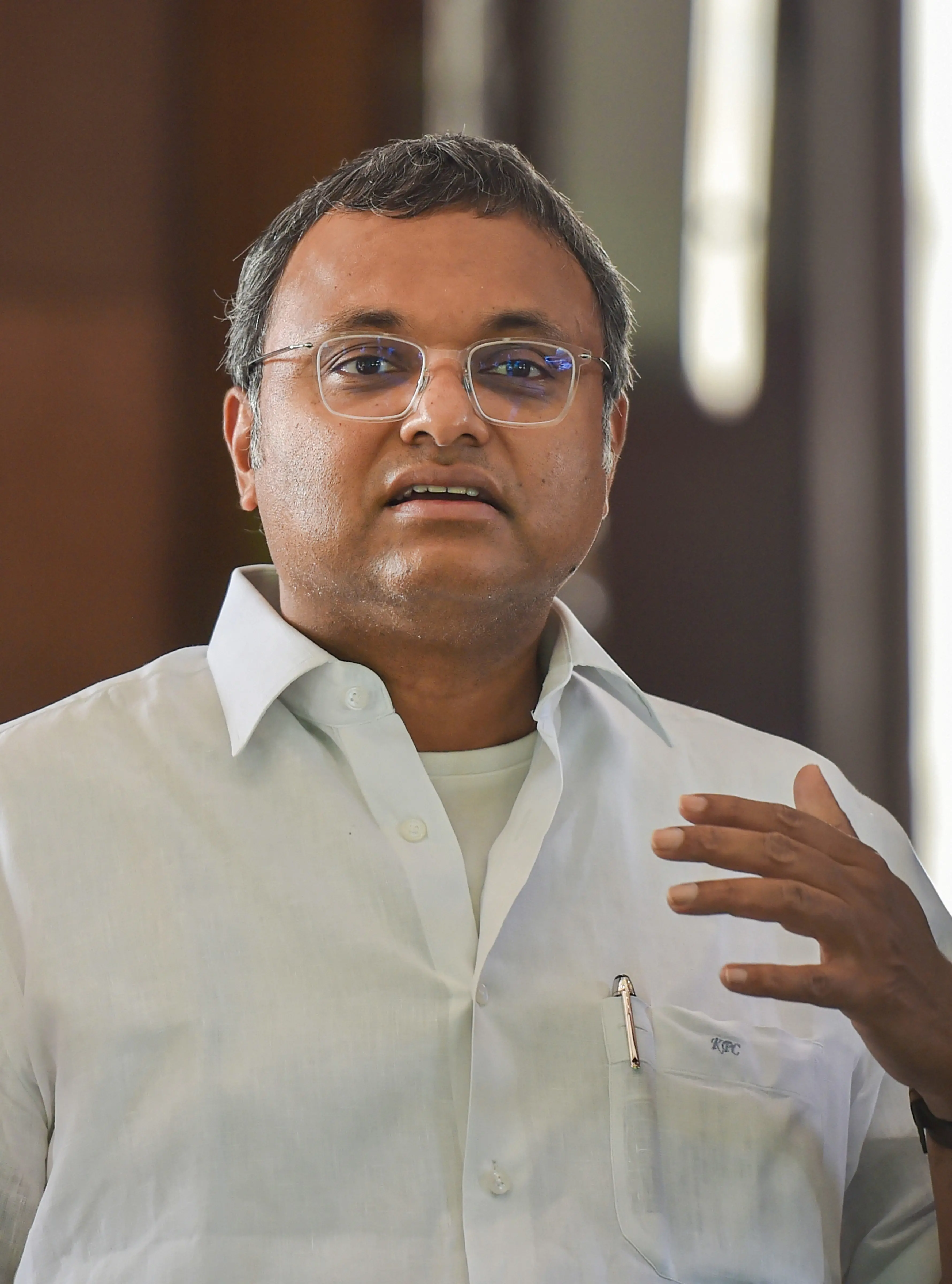Karti Chidambaram. Photo: PTI/File