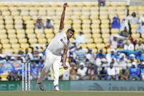 India's Ravichandran Ashwin in action during Day three of the 1st Test match between India and Australia, at Vidarbha Cricket Association Stadium, in Nagpur on Saturday | Photo: ANI