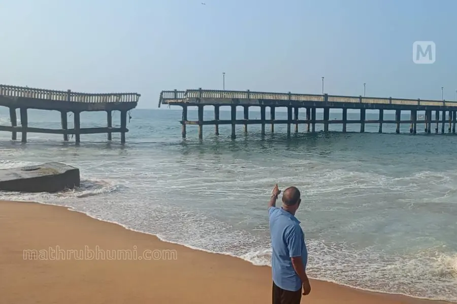 Iconic Valiyathura sea bridge snaps in half, promise of fixing damages remains undelivered