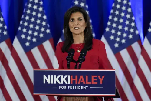 Indian-American politician Nikki Haley suspends her presidential campaign against Trump