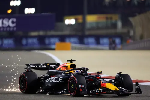 Red Bull Racing's Dutch driver Max Verstappen drives during the qualifying session of the Bahrain Formula One Grand Prix at the Bahrain International Circuit in Sakhir. (Photo: AFP)