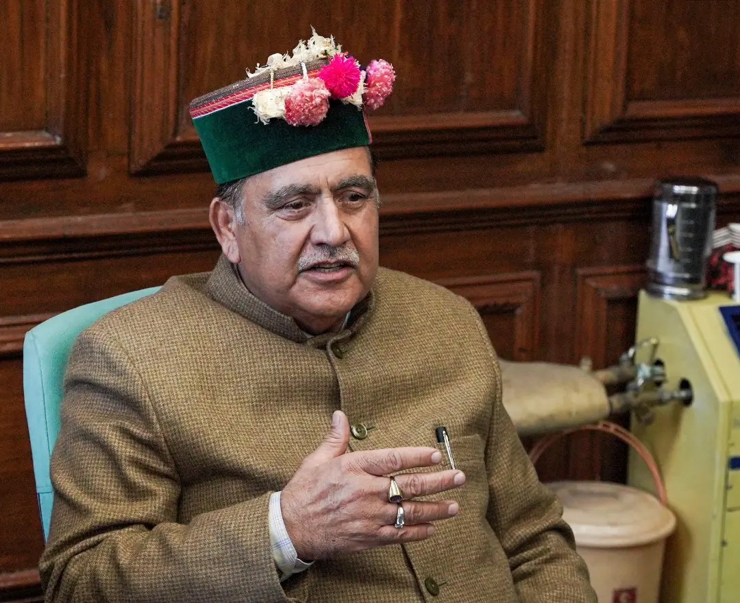 Himachal Assembly Speaker addresses the press | Photo: PTI