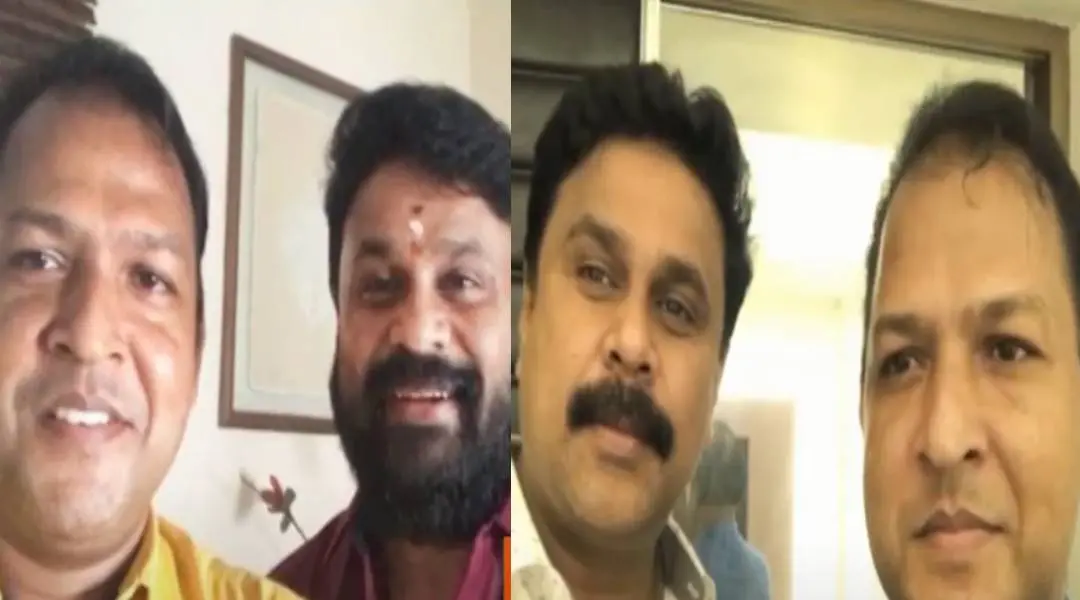 Director Balachandrakumar and actor Dileep | Photo: Mathrubhumi News Screengrab