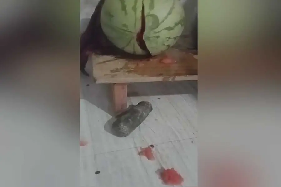Watermelon kept at home in Ponnani explodes