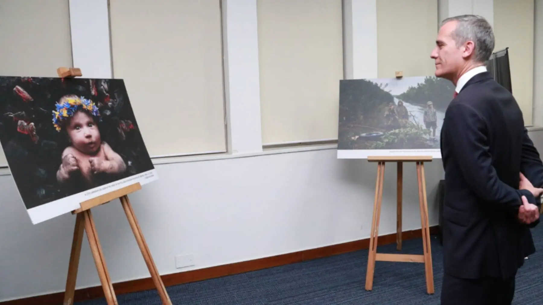 To mark the second anniversary of Russia's full-scale invasion of Ukraine, the U.S. Embassy in India, in collaboration with the Embassy of Ukraine and Embassy of Poland, showcase the devastating impact that Russia's unprovoked invasion has had on the children of Ukraine with the "I Still Dream" photo exhibition. (Photo Courtesy: U.S. Embassy and Consulates in India)