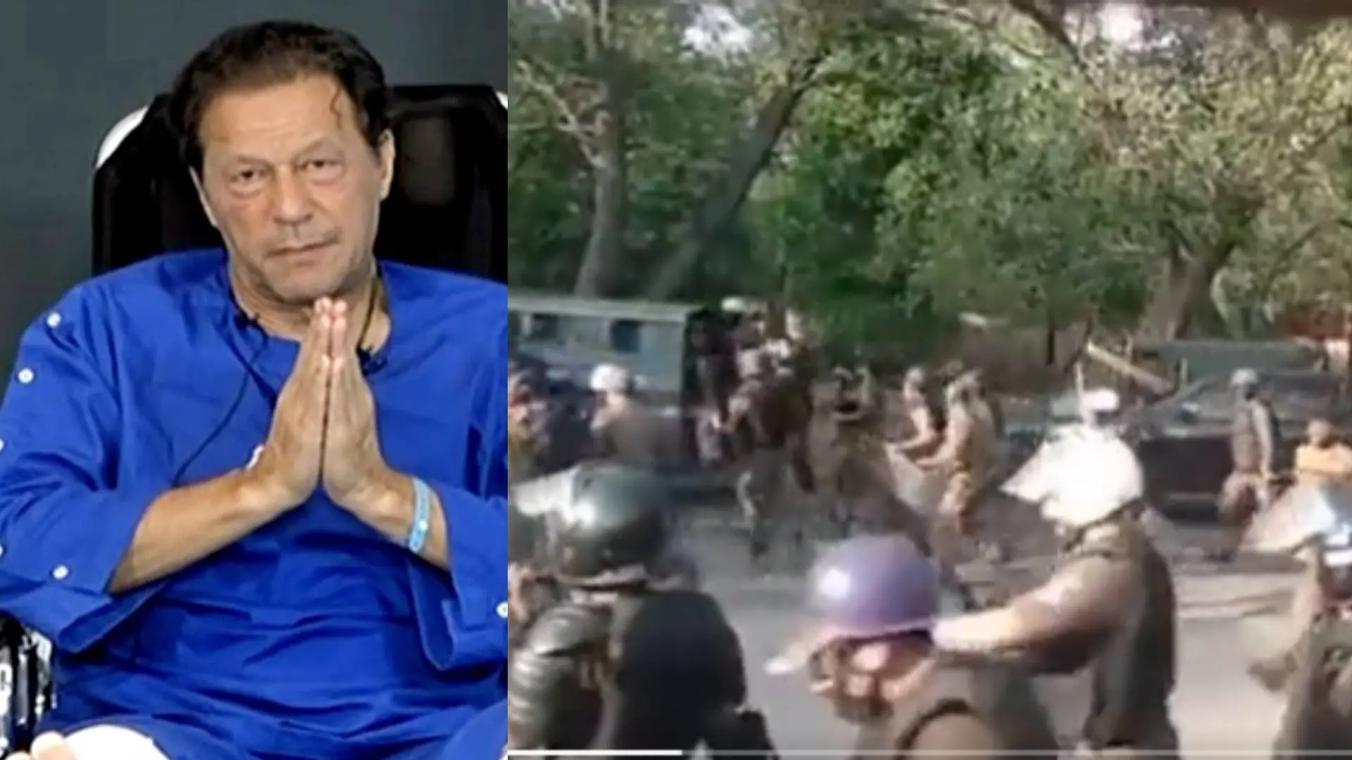 Imran Khan, Visuals from the video shared by Khan on Twitter | Photo: ANI, https://twitter.com/ImranKhanPTI