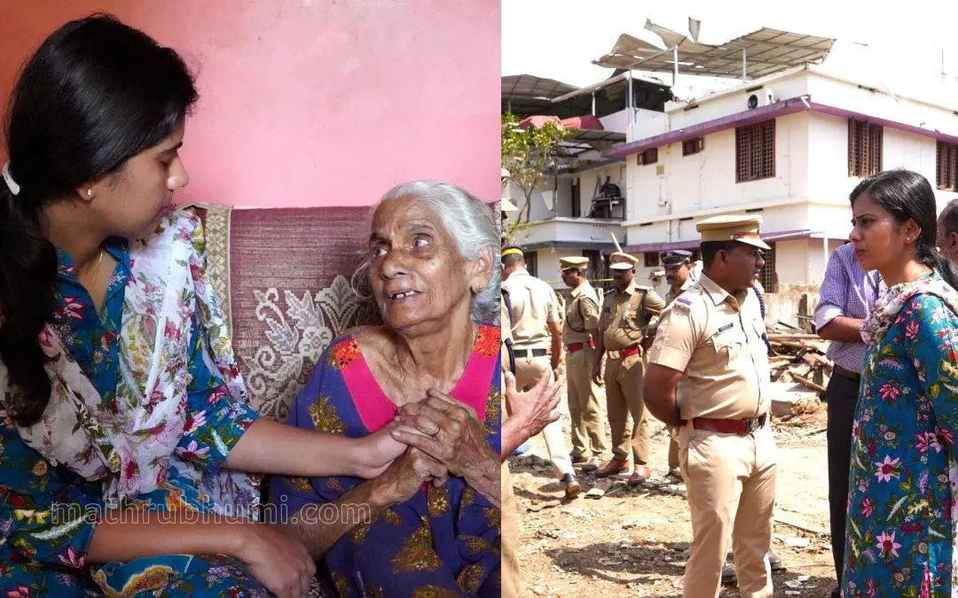 Fort Kochi Sub Collector K Meera during her visit