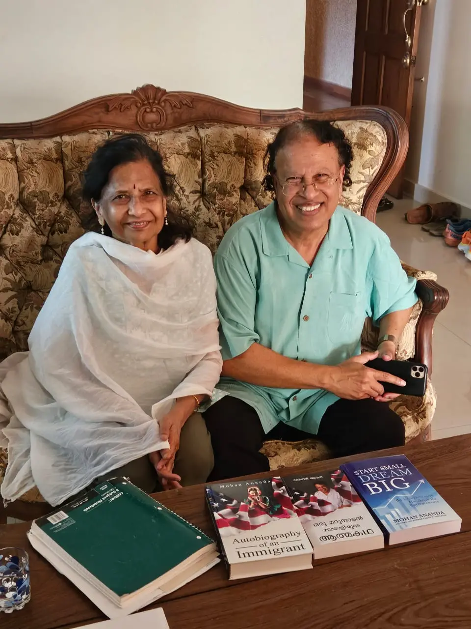 Mohan P. Ananda and his wife Dr Rajeswari | Photo: Special Arrangement