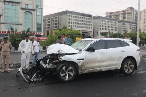 9 killed, nearly 10 others injured as speeding car rams into crowd on ISKCON flyover in Ahmedabad