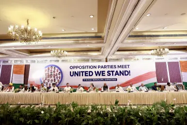 Oppn parties form coalition INDIA for 2024 LS polls, Rahul says it is 'INDIA vs Modi' fight