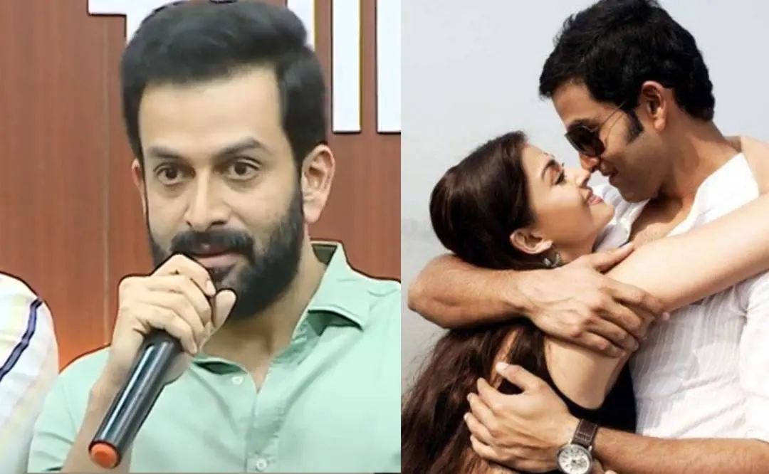 Prithviraj Sukumaran during media conference-Prithviraj and Aishwarya Rai in movie Raavanan